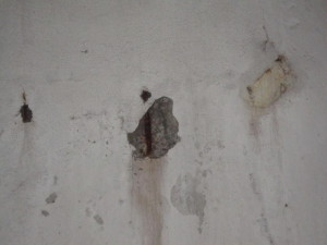 Destacamento do betão